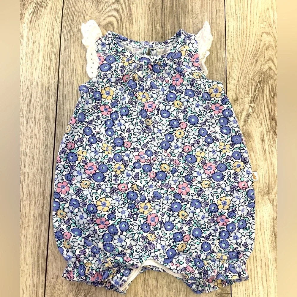 Floral Baby Gap Up To 7 Lbs Romper